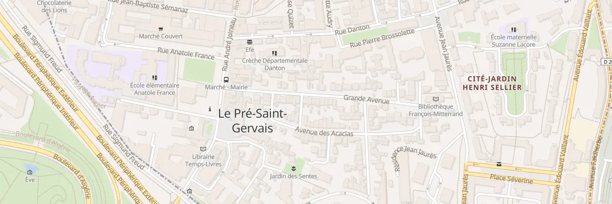 Plan du 1 Av des Soupirs au Pré-Saint-Gervais