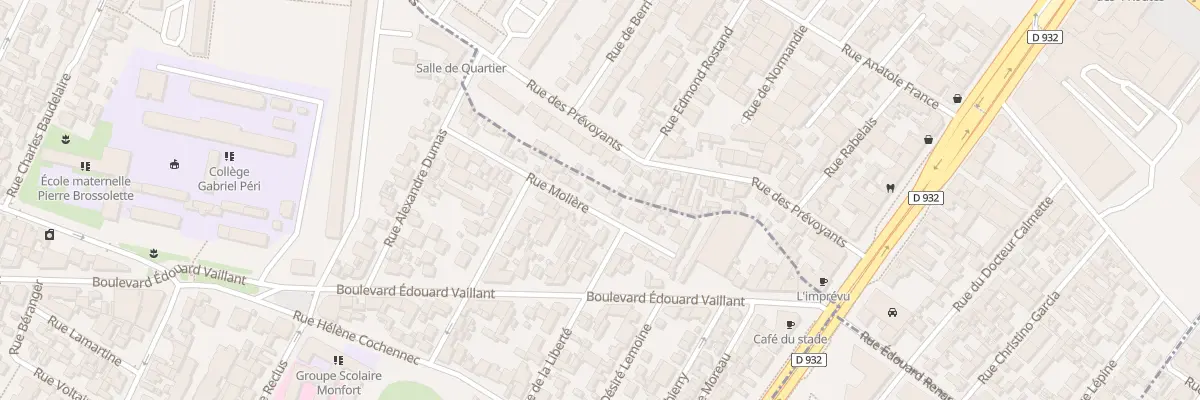 Plan du 25 Rue Molière à Aubervilliers