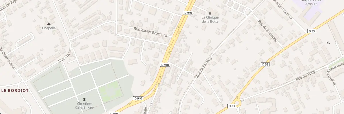 Plan du 70 Av du Gen Charles de Gaulle à Bourges