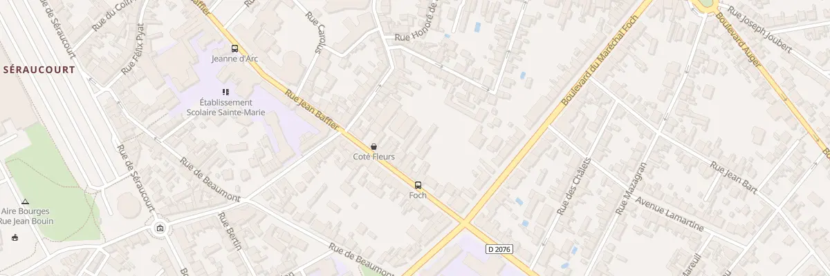 Plan du 57 Rue Jean Baffier à Bourges