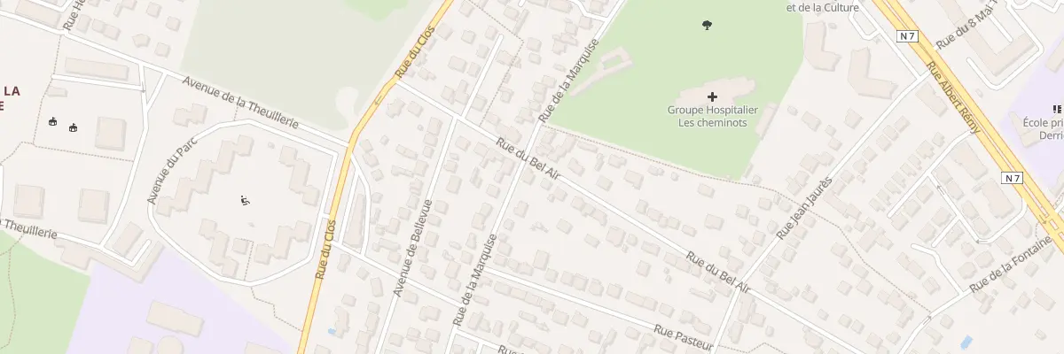 Plan du 77 Rue du Bel Air à Ris-Orangis