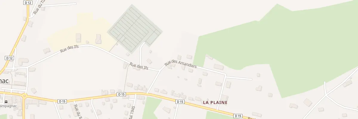 Plan du 1 Rue des Amandiers à Champagnac