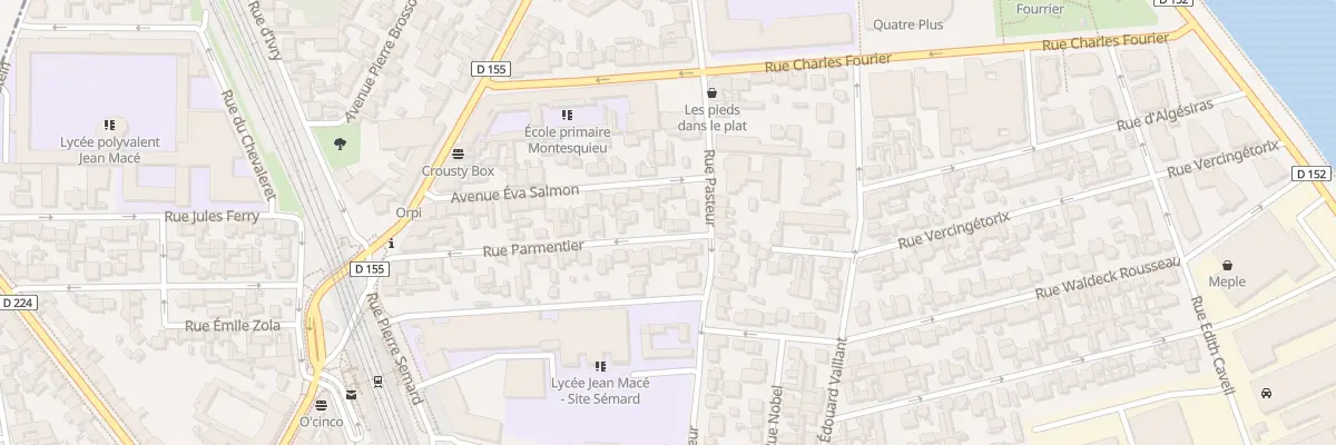 Plan du 6 Rue Parmentier à Vitry-sur-Seine