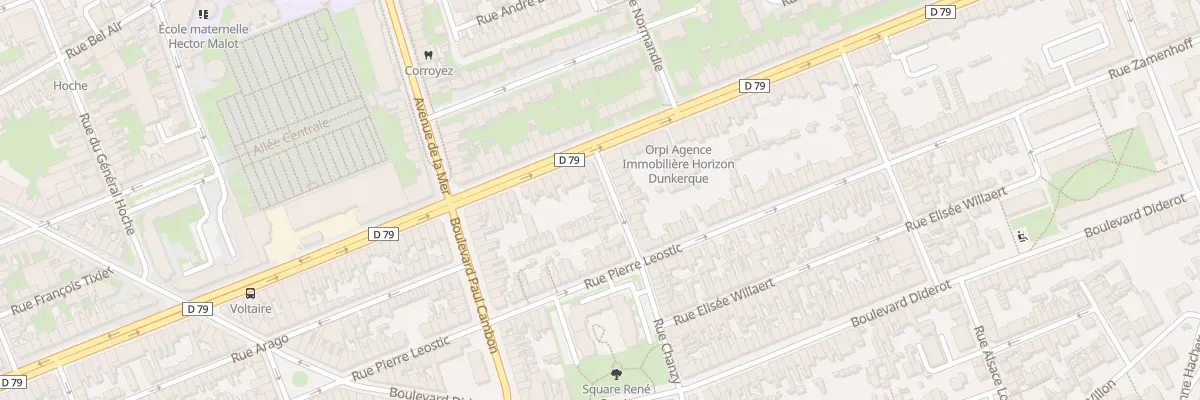 Plan du 79 Rue Chanzy à Dunkerque
