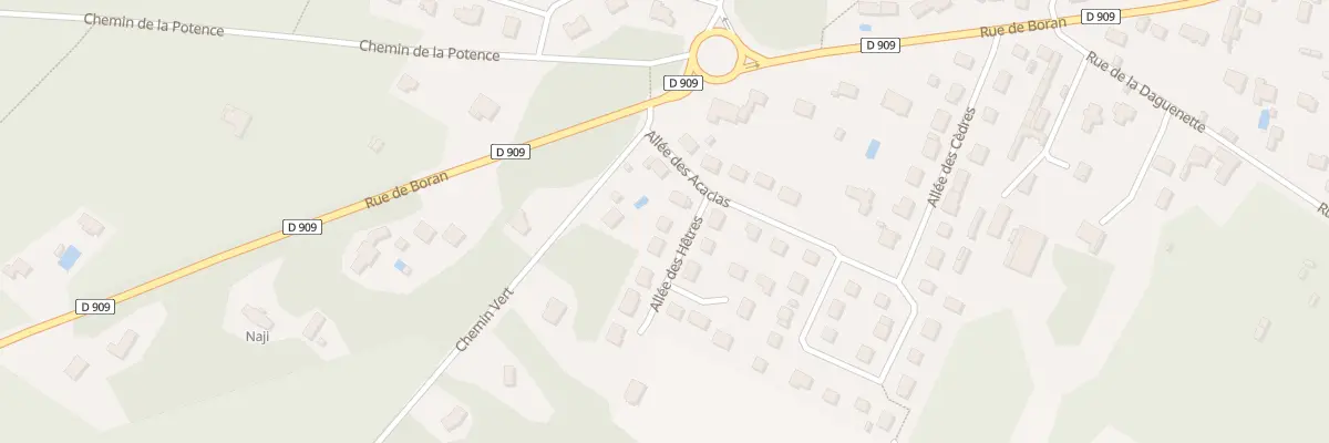 Plan du 2 All des Hetres à Gouvieux