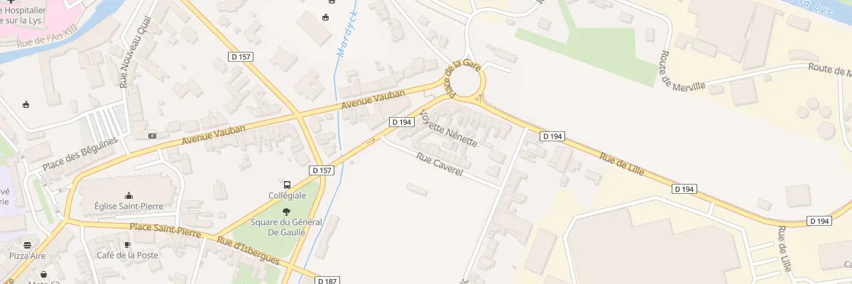 Plan du 1 Rue Caverel à Aire-sur-la-Lys