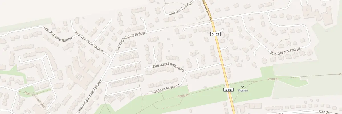 Plan du 6 Rue Raoul Follereau au Malesherbois