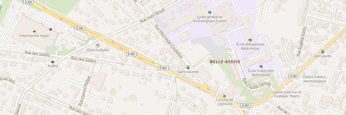 Plan du 13 Rue Wenceslas Coutellier à Clermont