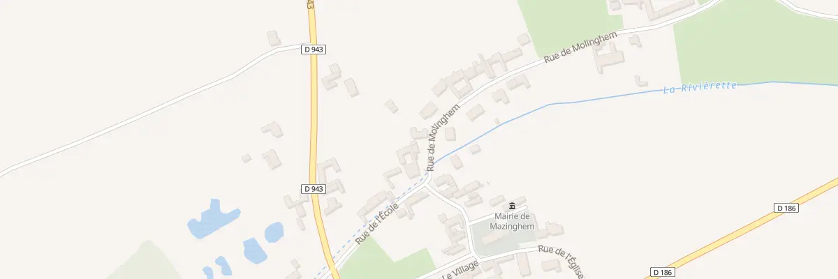 Plan du 45 Rue de Molinghem à Mazinghem