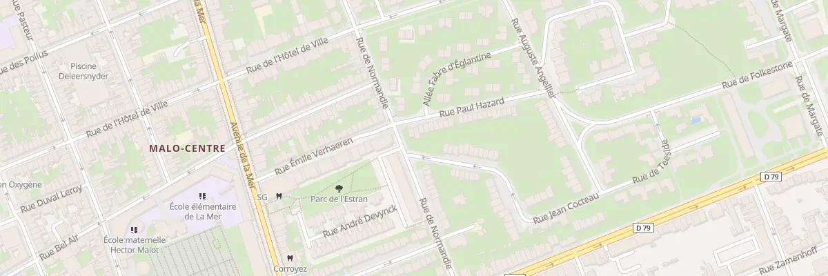 Plan du 16 Rue Paul Hazard à Dunkerque