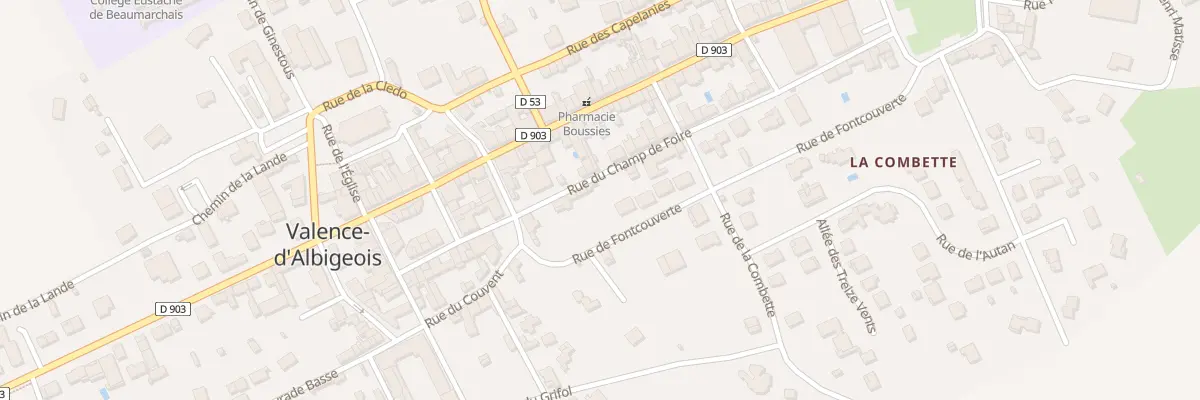 Plan du 6 Rue du Champ de Foire à Valence-d’Albigeois