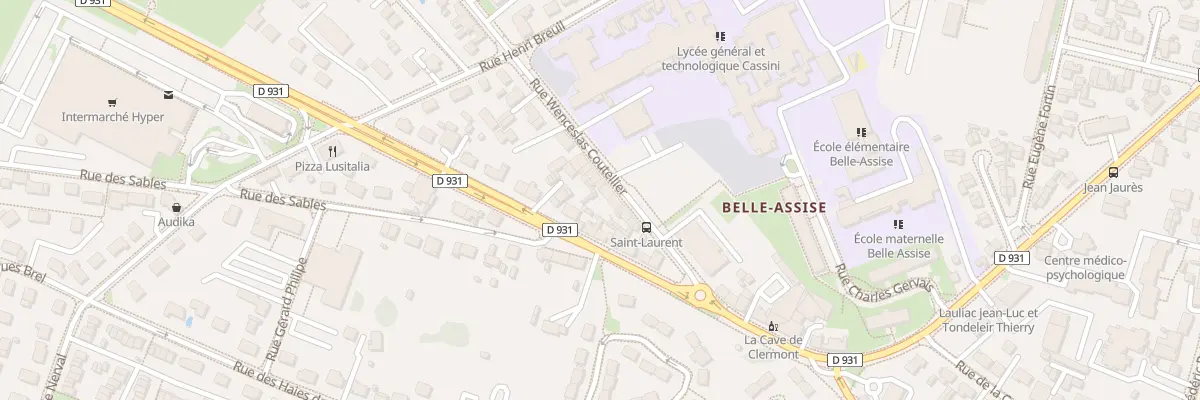 Plan du 11 Rue Wenceslas Coutellier à Clermont