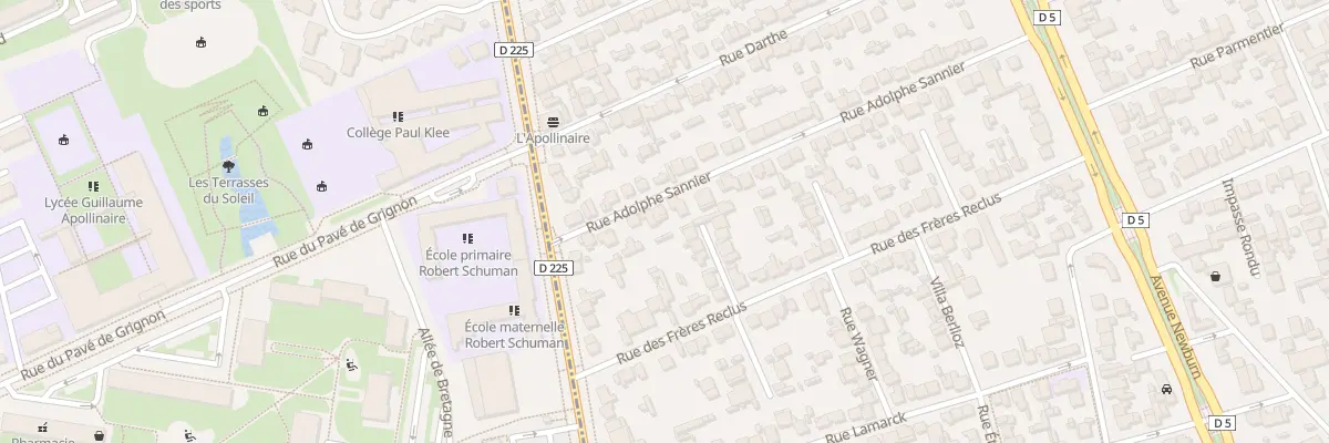Plan du 45 Rue Adolphe Sannier à Choisy-le-Roi