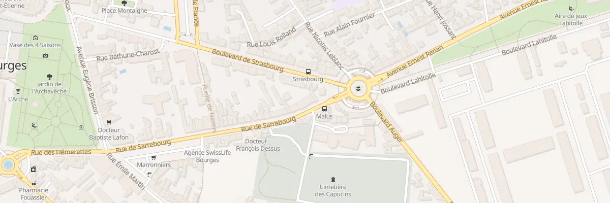Plan du 83 Rue de Sarrebourg à Bourges