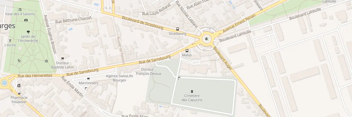 Plan du 26 Rue de Sarrebourg à Bourges