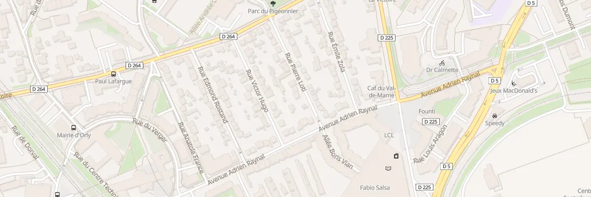 Plan du 5 Rue Pierre Loti à Orly