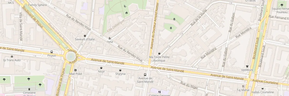 Plan du 61 Av du Doc Arnold Netter à Paris 12e Arrondissement