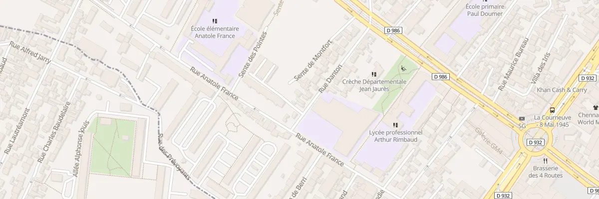 Plan du 38 Rue Danton à La Courneuve