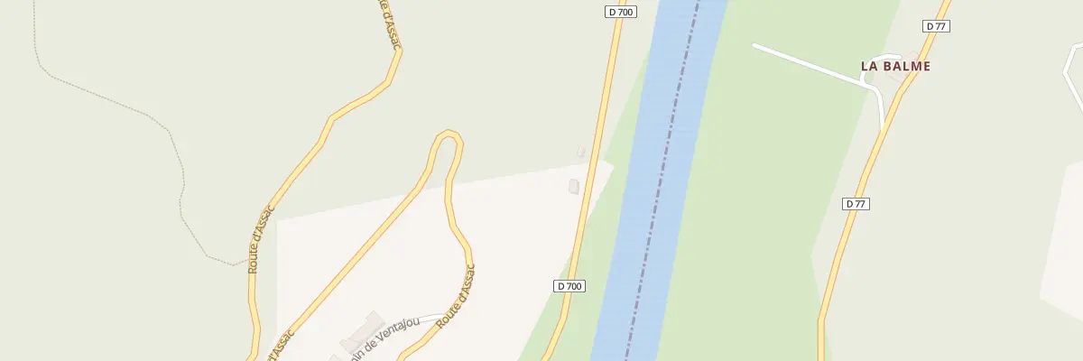Plan du 863 Rte du Tarn à Courris