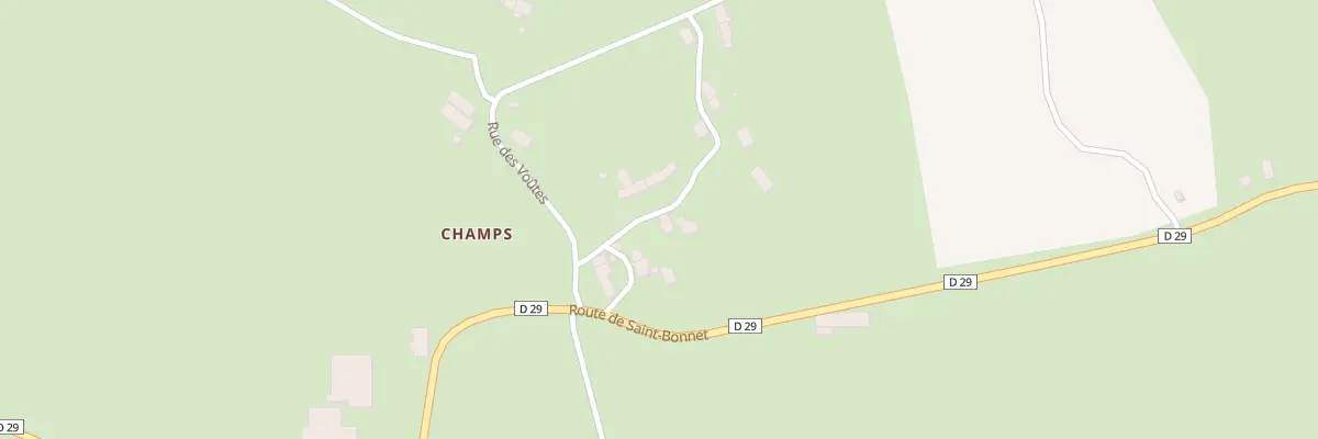 Plan du 5040 Champs à Drugeac