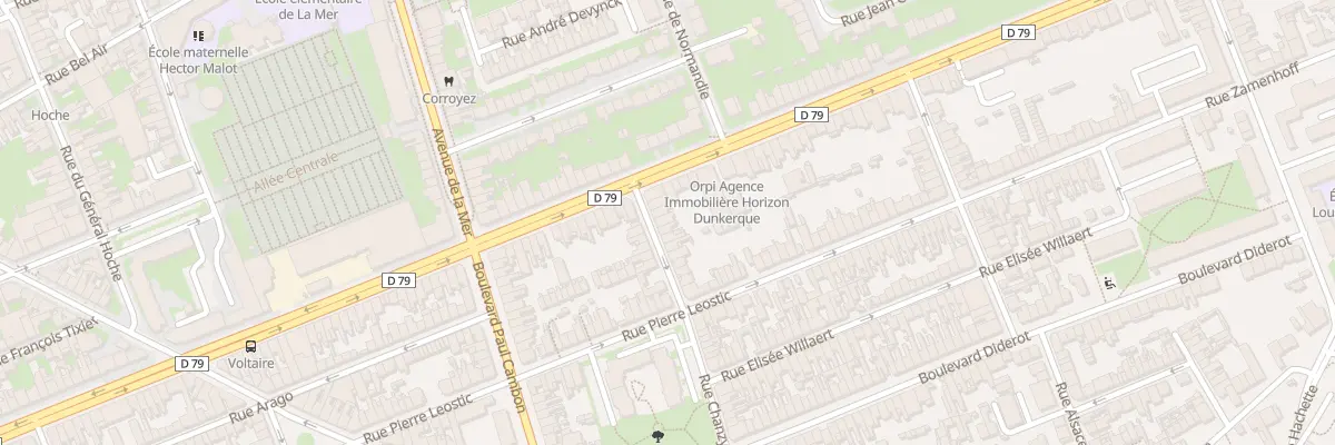 Plan du 74 Rue Chanzy à Dunkerque