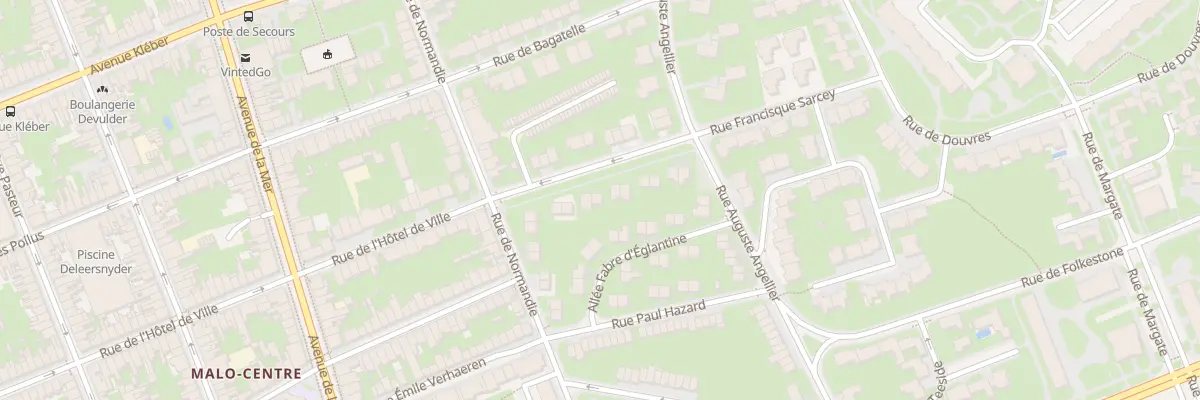 Plan du 76 Rue Francisque Sarcey à Dunkerque