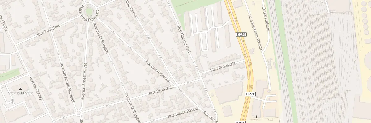 Plan du 23 Rue Gabriel Péri à Vitry-sur-Seine