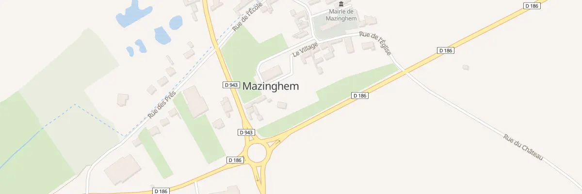 Plan du 20 Rte Nationale à Mazinghem