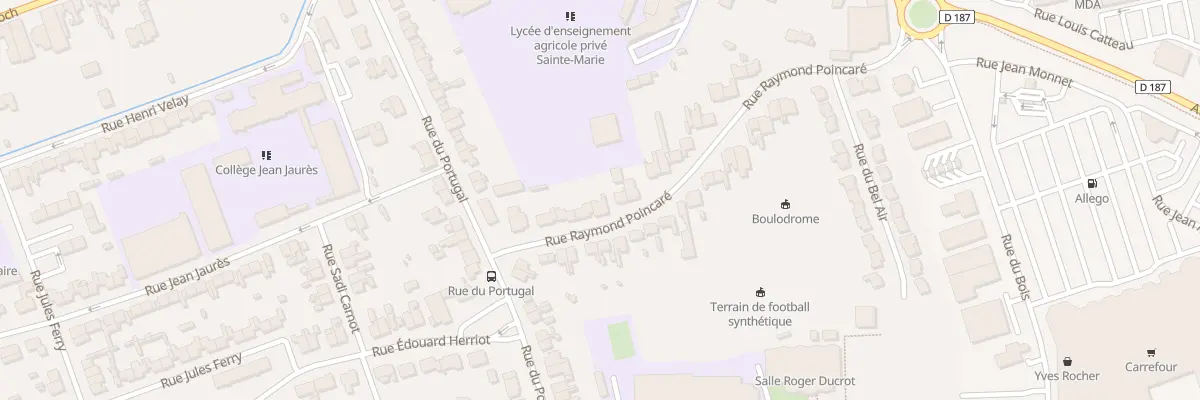 Plan du 7 Rue Raymond Poincare à Aire-sur-la-Lys