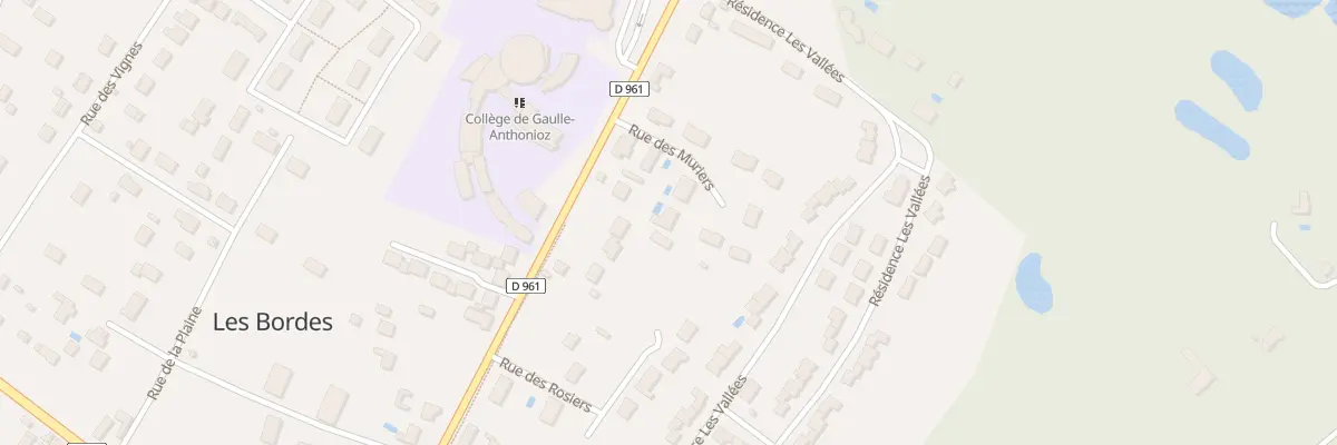 Plan du 8 Rue des Muriers aux Bordes