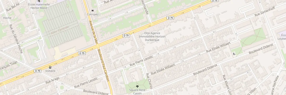 Plan du 66 Rue Chanzy à Dunkerque