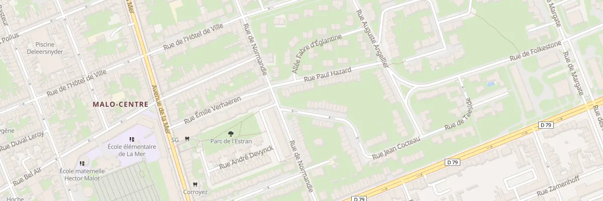 Plan du 38 Rue Paul Hazard à Dunkerque