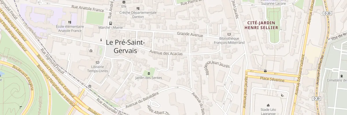 Plan du 30 Av des Acacias au Pré-Saint-Gervais