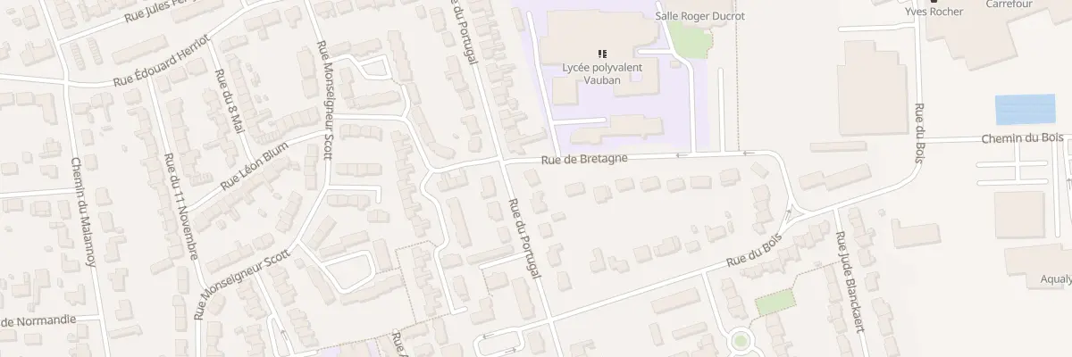 Plan du 75 Rue du Portugal à Aire-sur-la-Lys
