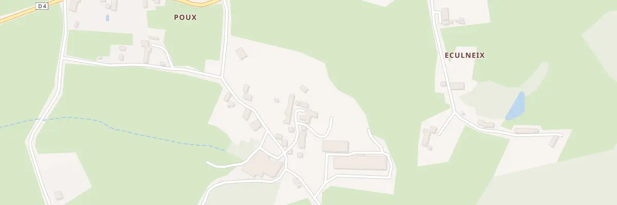 Plan du 23 Poux à Mainsat