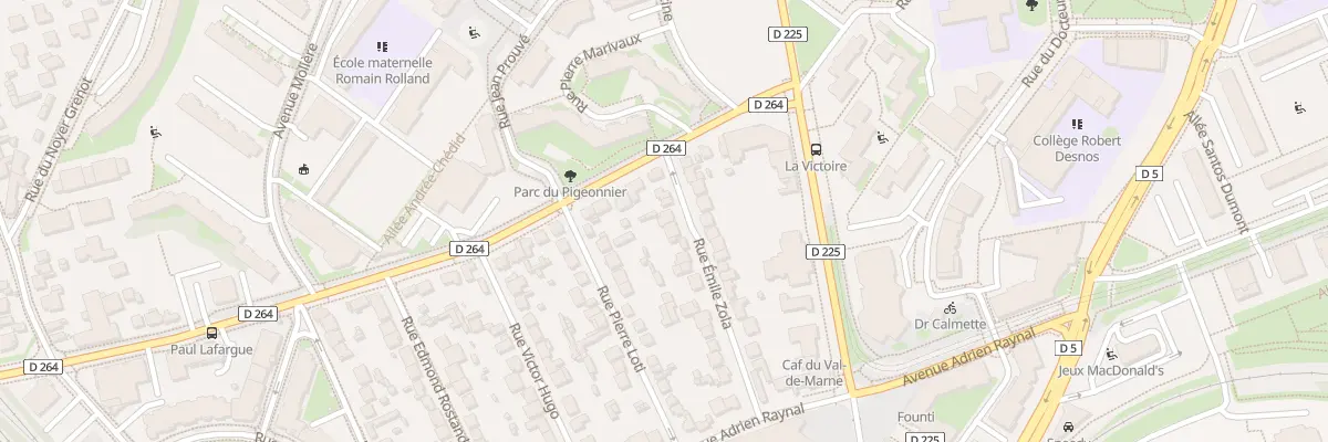 Plan du 21 Rue Emile Zola à Orly