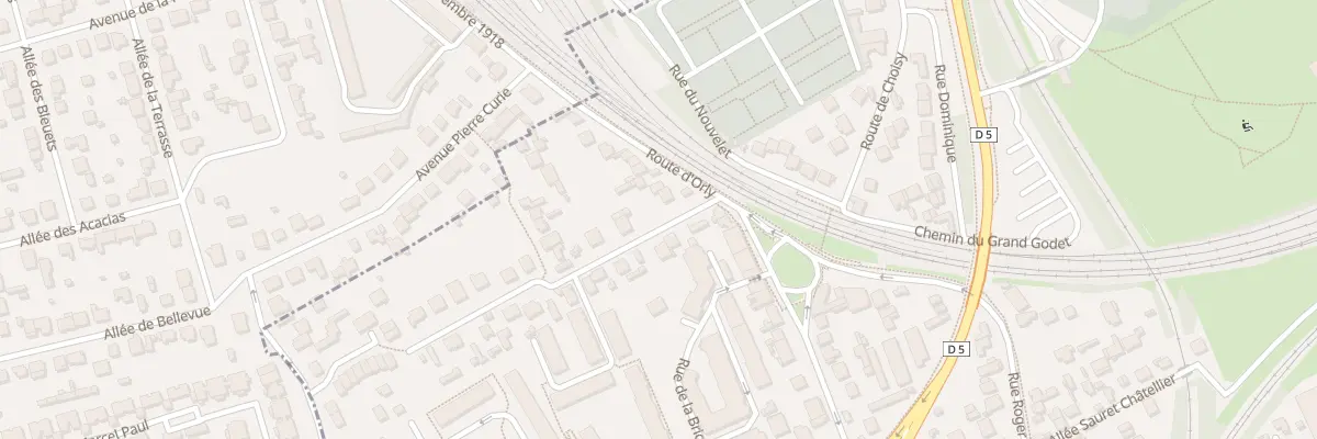 Plan du 2 Rue des Gilletains à Villeneuve-le-Roi