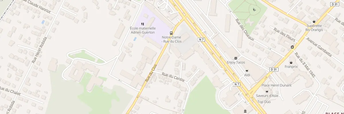 Plan du 7 Rue du Clos à Ris-Orangis