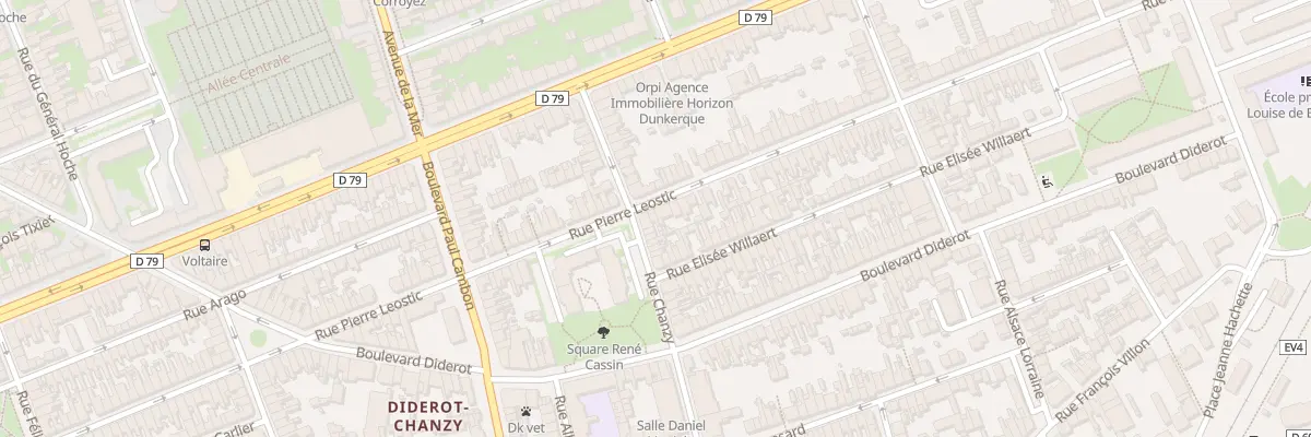Plan du 60 Rue Pierre Léostic à Dunkerque