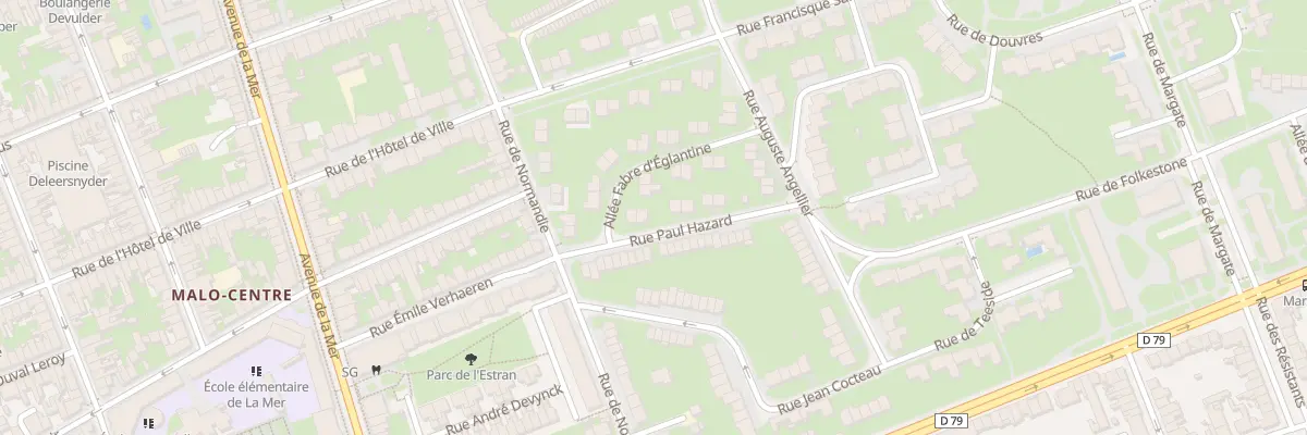 Plan du 61 Rue Paul Hazard à Dunkerque