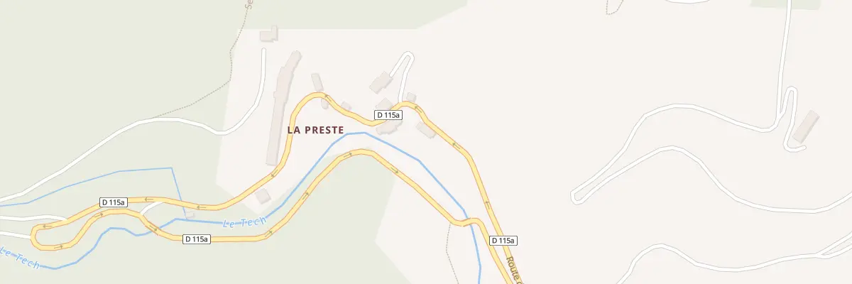 Plan du 9000 Banys de la Presta à Prats-de-Mollo-la-Preste