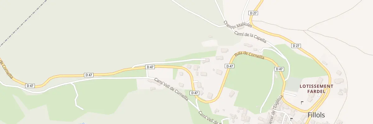Plan du 5001F Rte de Corneilla à Fillols