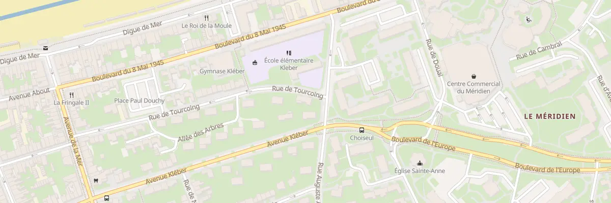 Plan du 34 Rue de Tourcoing à Dunkerque