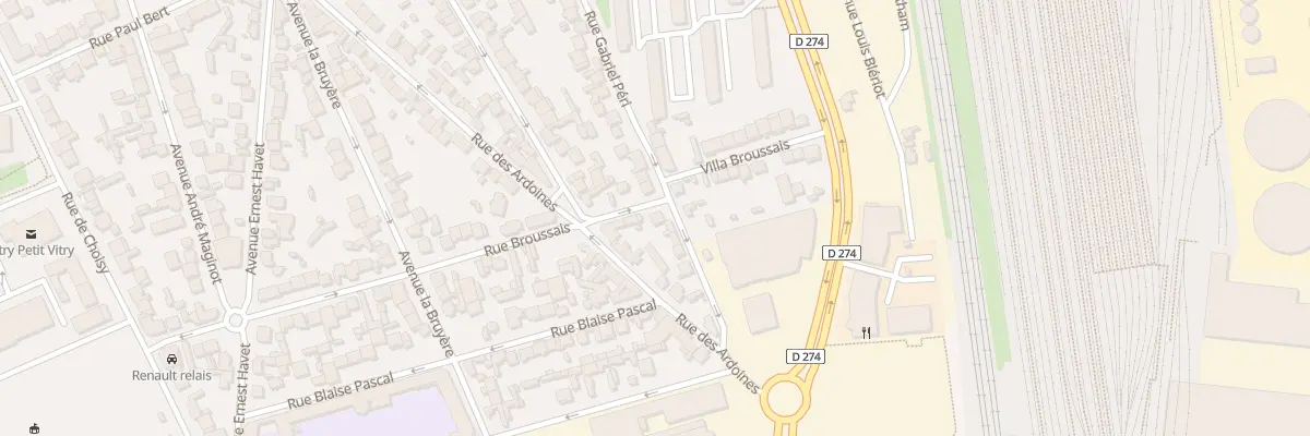 Plan du 13 Rue Gabriel Péri à Vitry-sur-Seine