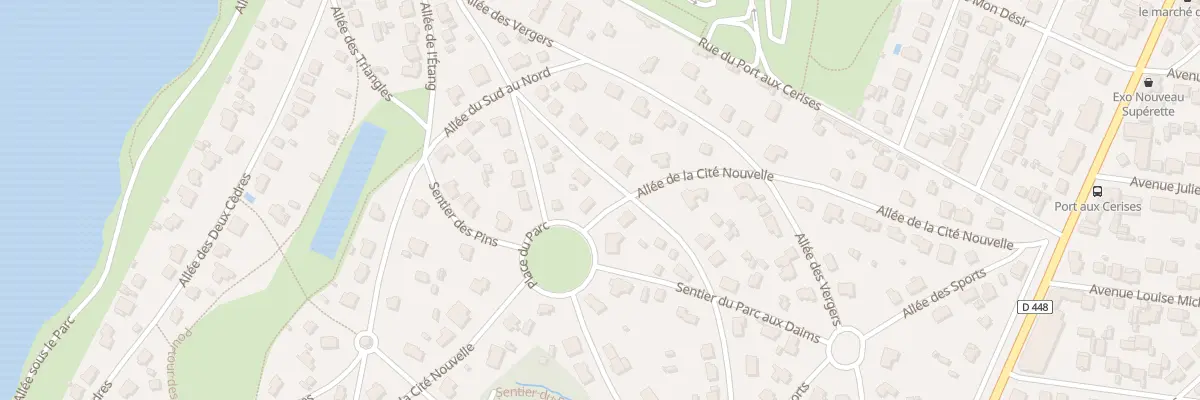Plan du 43 All de la Cité Nouvelle à Draveil