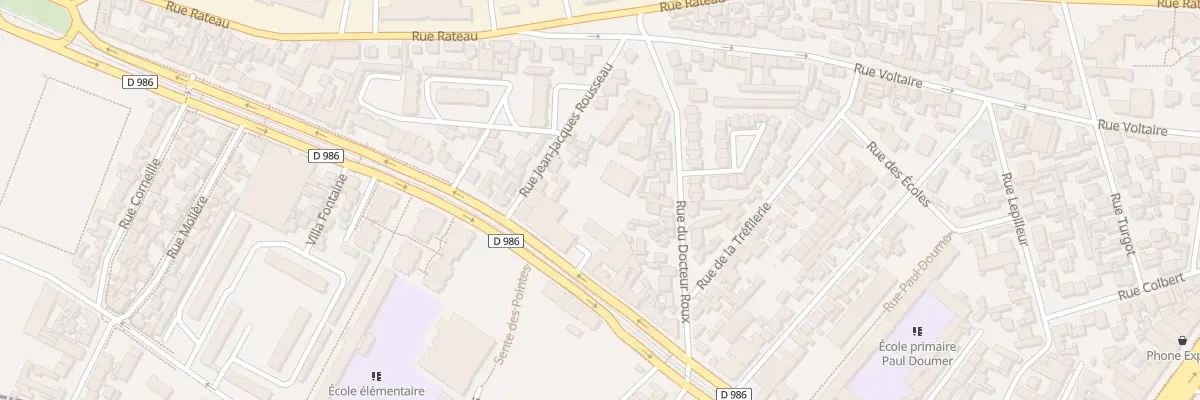 Plan du 77 Av Jean Jaurès à La Courneuve