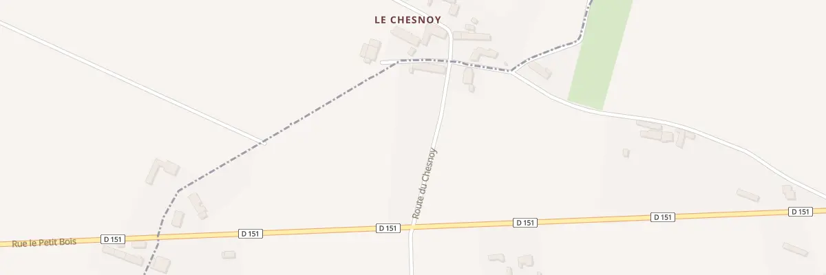 Plan du 5167 Le Chesnoy à Saint-Loup-des-Vignes