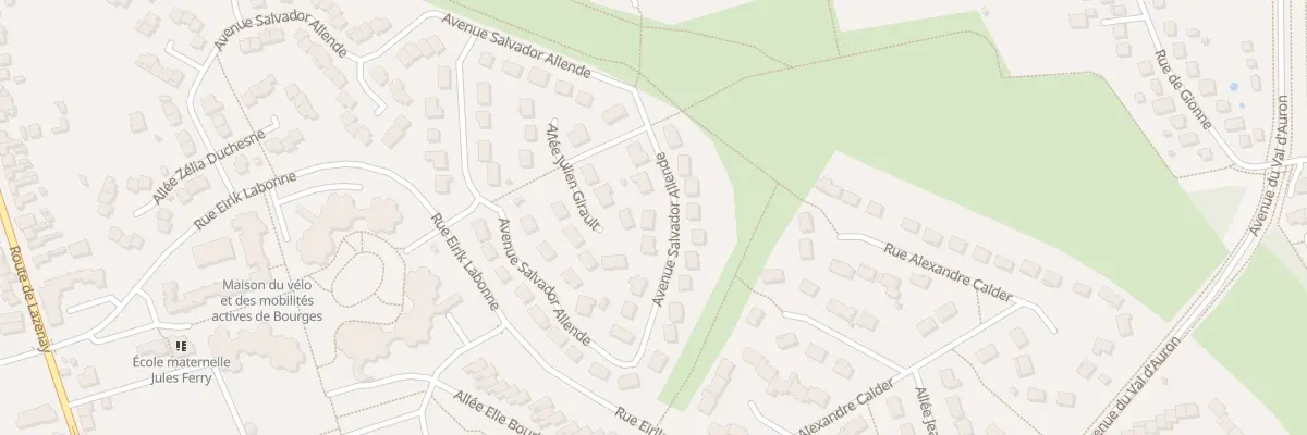 Plan du 54 Av Salvador Allende à Bourges
