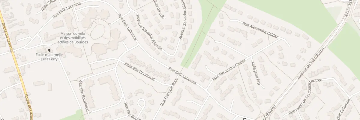 Plan du 47 Av Salvador Allende à Bourges