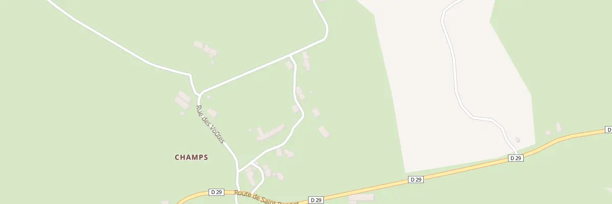 Plan du 5043 Champs à Drugeac